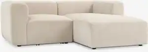 Modul-Sofa SKEJBY 2Pers. Chaiselongue Stoff beige