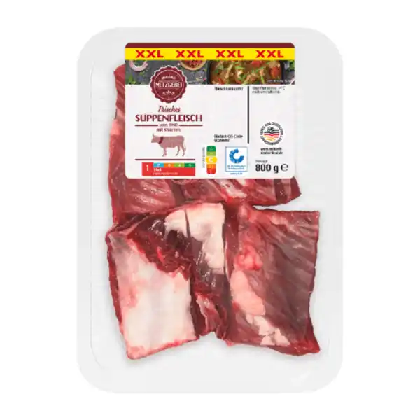 Bild 2 von MEINE METZGEREI Suppenfleisch XXL 800g