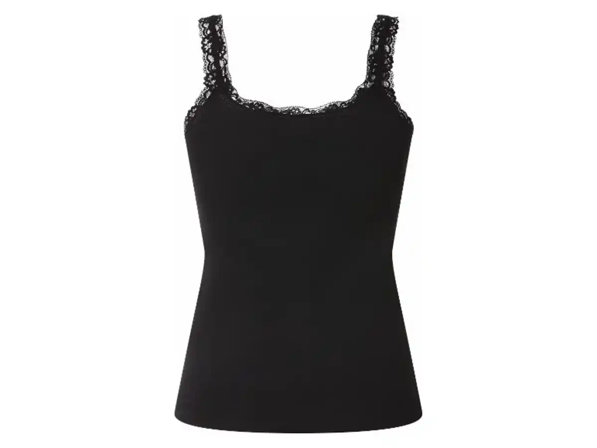 Bild 3 von esmara® Damen Gerippte Tops mit Spitze, 3 Stück