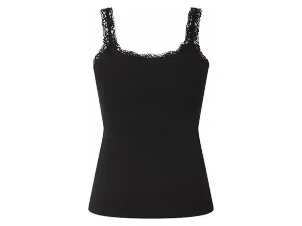 Bild 3 von esmara® Damen Gerippte Tops mit Spitze, 3 Stück