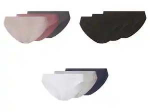 esmara® Damen Gerippte Slips, 3 Stück