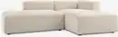 Bild 1 von Modul-Sofa SKEJBY 2Pers. chaise/offen Stoff beige