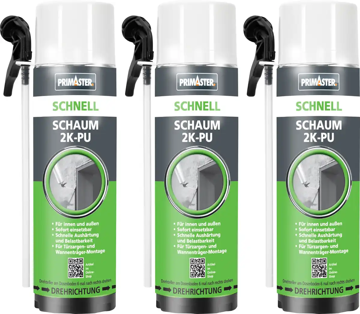 Bild 1 von Primaster PU-Schnellmontageschaum 2K B2 400 ml 3-für-2-Aktion