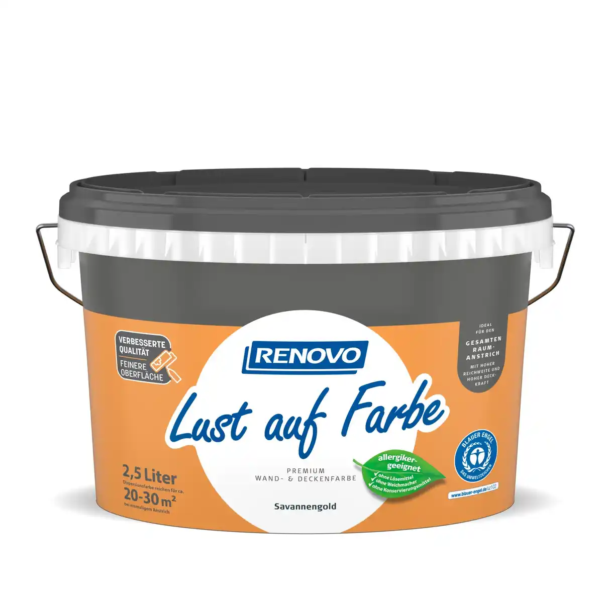 Bild 1 von RENOVO Innenfarbe »Lust auf Farbe«, Savannengold, 2,5 L