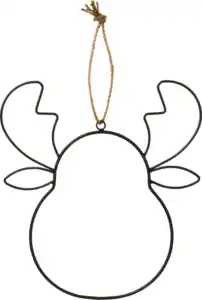 Dekorieren & Einrichten Metallfigur Elch (25 cm), schwarz, 1 St