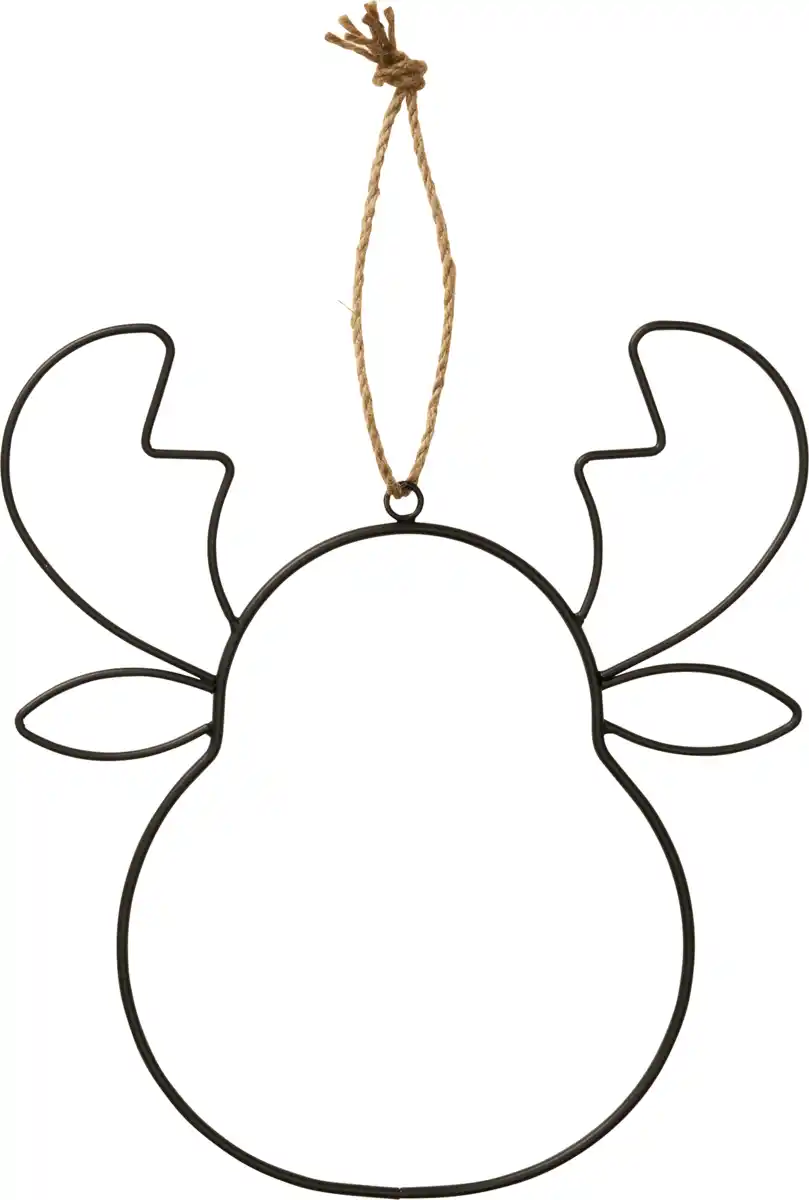 Bild 1 von Dekorieren & Einrichten Metallfigur Elch (25 cm), schwarz, 1 St