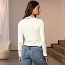 Bild 4 von Damen-Langarmshirt mit Zopfmuster