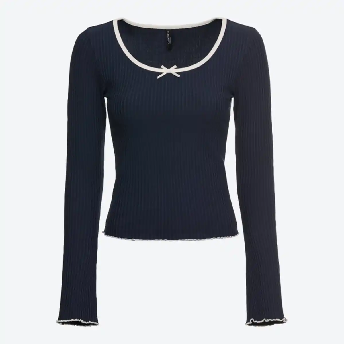 Bild 2 von Damen-Langarmshirt mit gewelltem Saum