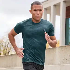 Herren-Funktions-T-Shirt mit Camouflage-Muster