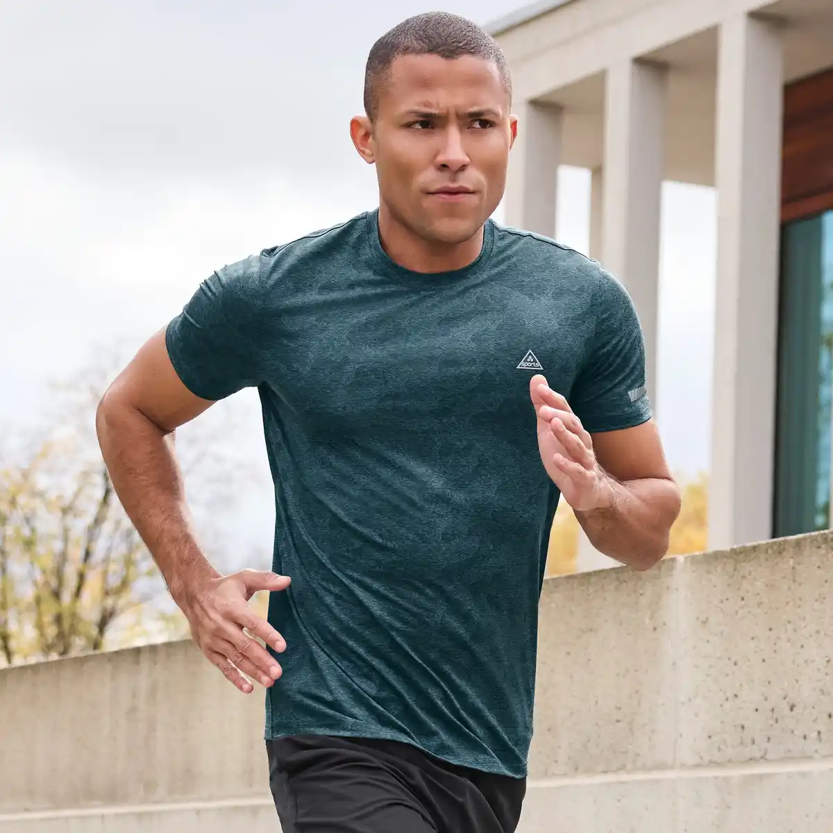 Bild 1 von Herren-Funktions-T-Shirt mit Camouflage-Muster