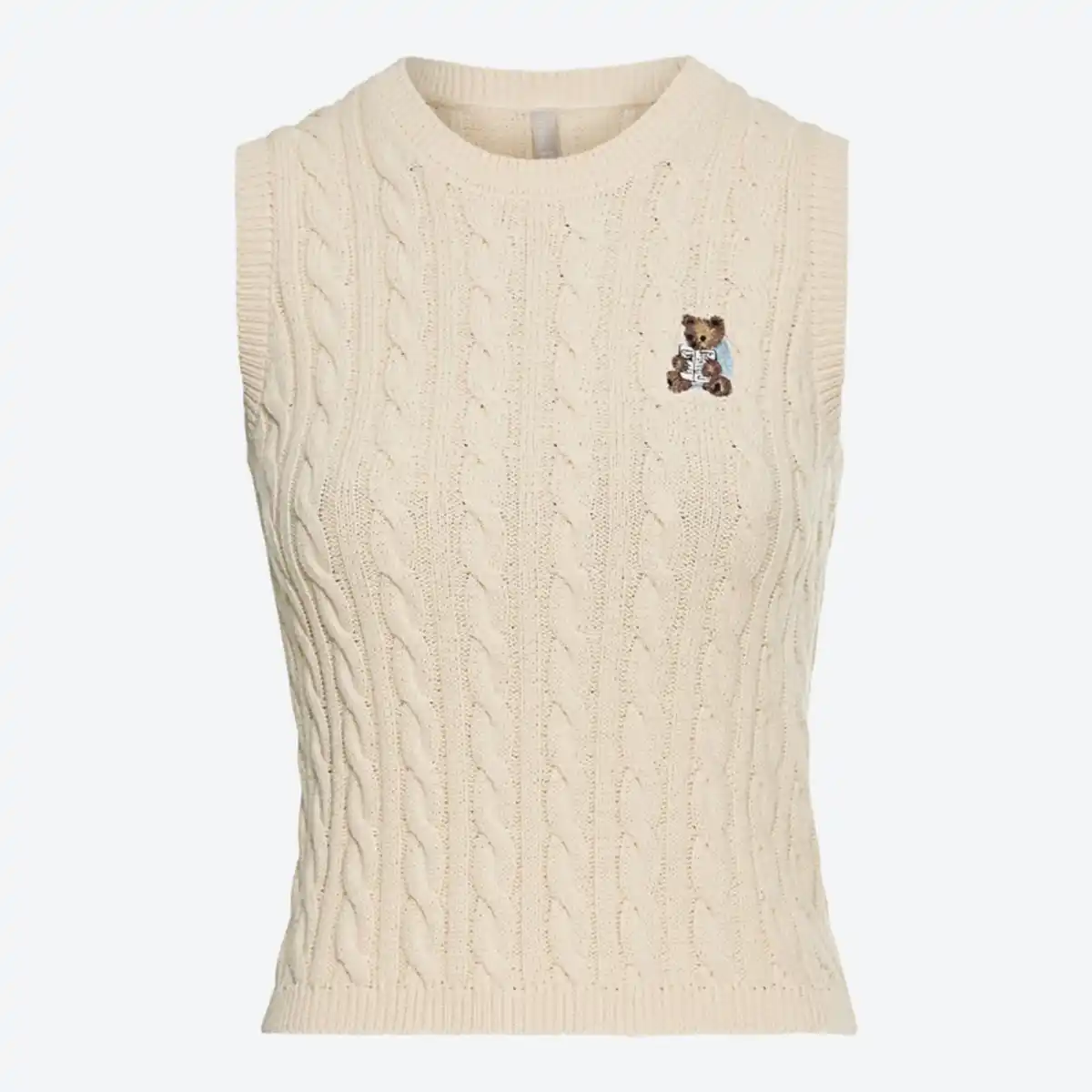 Bild 2 von Damen-Pullunder mit Zopfstrickmuster