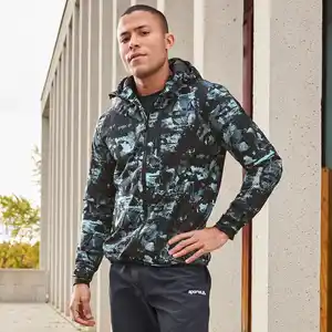 Herren-Funktionsjacke in wind- und wasserdichtem Design