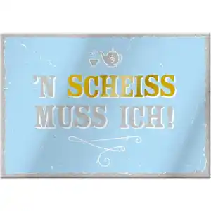 Magnet - mit Umschlag - Scheiss - ca. 8,2 x 6 cm