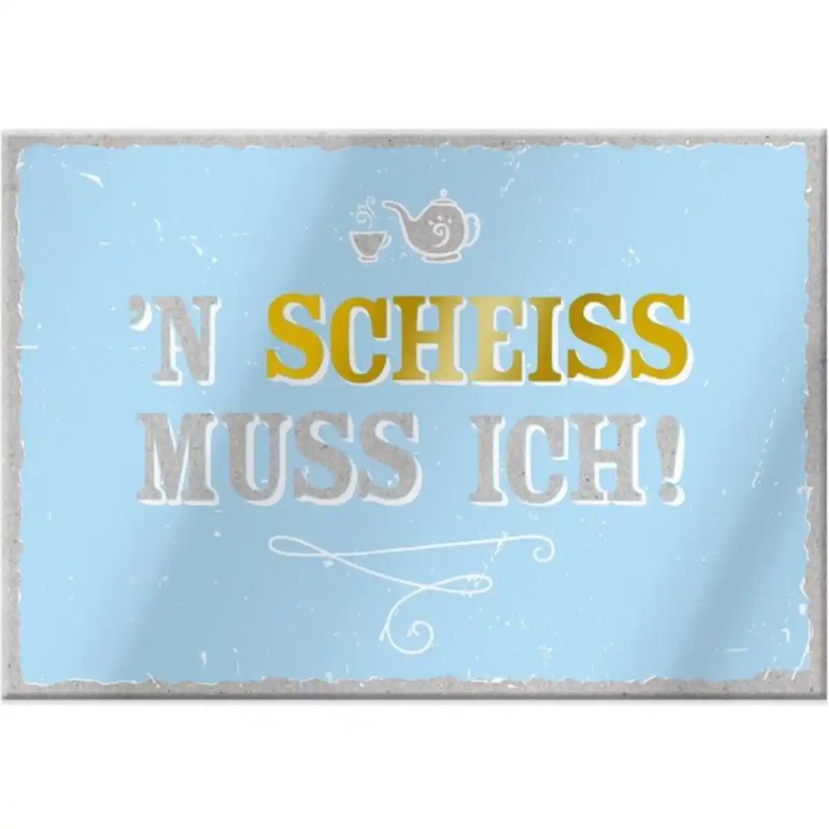 Bild 1 von Magnet - mit Umschlag - Scheiss - ca. 8,2 x 6 cm