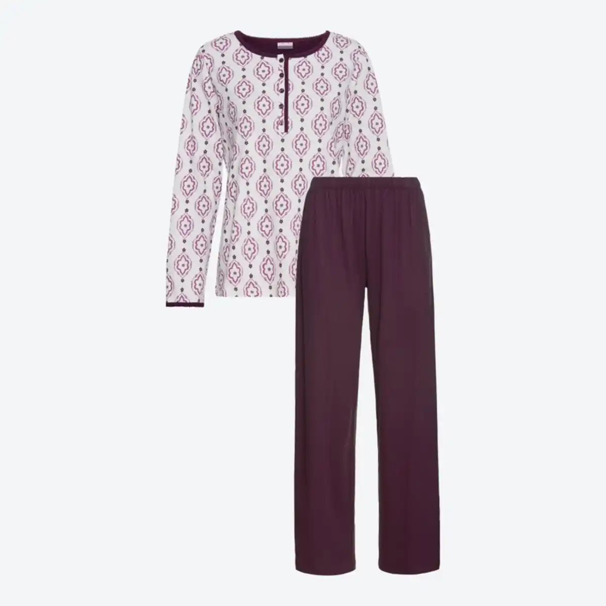 Bild 4 von Damen-Schlafanzug mit Rundhalsausschnitt, 2-teilig