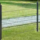 Bild 2 von Doppelstabmattenzaun Komplett-Set, ca. 103 cm x 10 m - Anthrazit