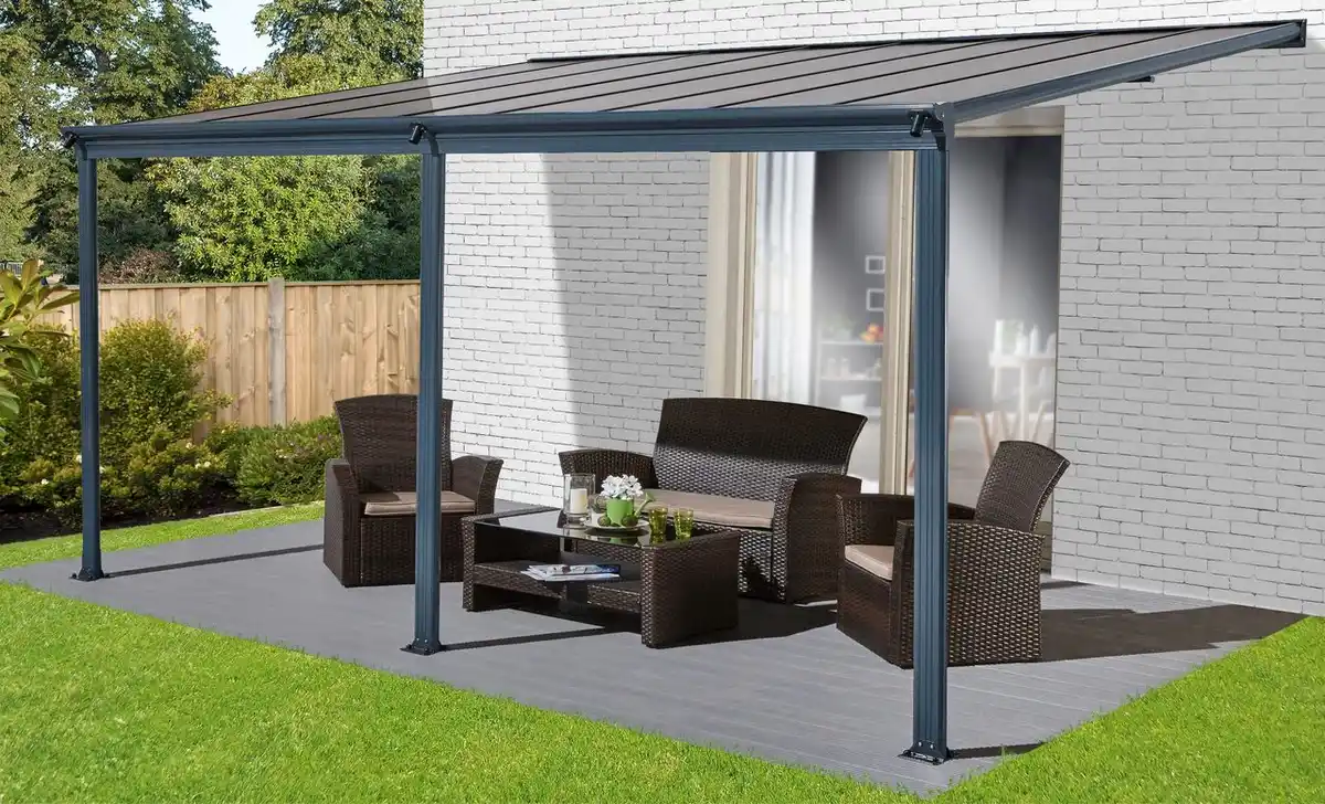 Bild 2 von Terrassendach/Veranda, ca. 495 x 303 x 258 cm - Anthrazit