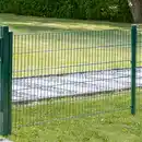 Bild 2 von Doppelstabmattenzaun Komplett-Set, ca. 103 cm x 10 m - Moosgrün