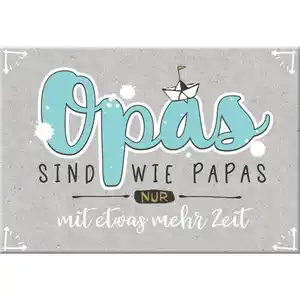 Magnet - mit Umschlag - Opa - ca. 8,2 x 6 cm