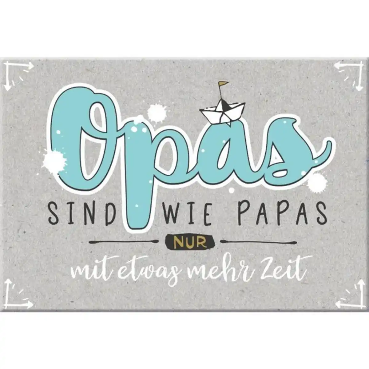 Bild 1 von Magnet - mit Umschlag - Opa - ca. 8,2 x 6 cm