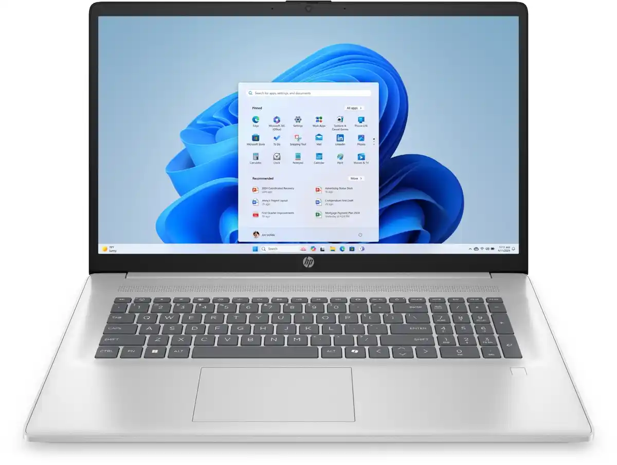 Bild 1 von 17-cp2640ng (C94HSEA) 43,9 cm (17,3") Notebook natursilber, 8 GB RAM, 512 GB SSD, AMD Ryzen 3 Prozessor, Windows 11, Full HD Display