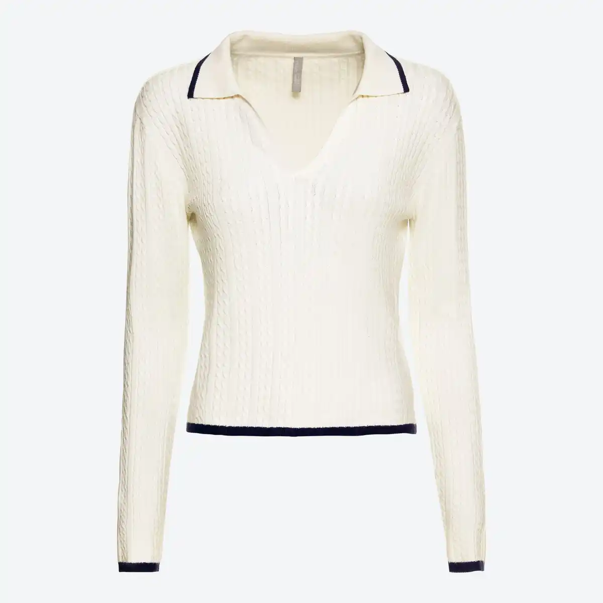 Bild 3 von Damen-Langarmshirt mit Zopfmuster