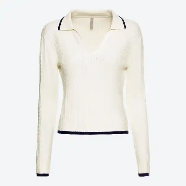 Bild 3 von Damen-Langarmshirt mit Zopfmuster