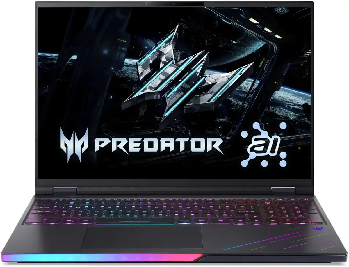 Bild 1 von Predator Helios 16 AI OLED (PH16-73-909A) 40,64 cm (16") Gaming Notebook abyssal black, 32 GB RAM, 1000 GB SSD, Intel Core Ultra 9 Prozessor