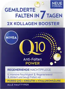 NIVEA Q10 Anti-Falten Power Regenerierende Nachtpflege, 50 ml