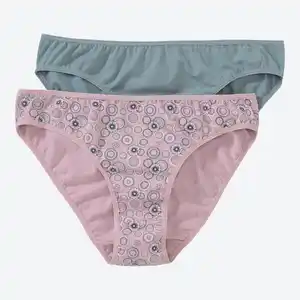 Damen-Minislip mit hohem Baumwollanteil, 2er-Pack