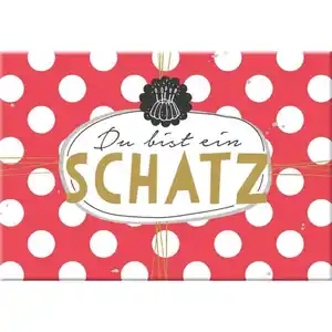 Magnet - mit Umschlag - Schatz - ca. 8,2 x 6 cm