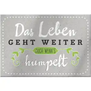 Magnet - mit Umschlag - Leben - ca. 8,2 x 6 cm