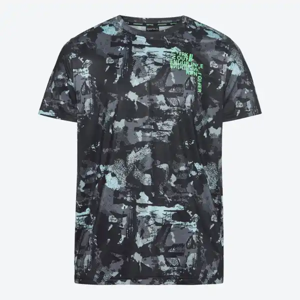 Bild 2 von Herren-Funktions-T-Shirt mit All-Over-Print