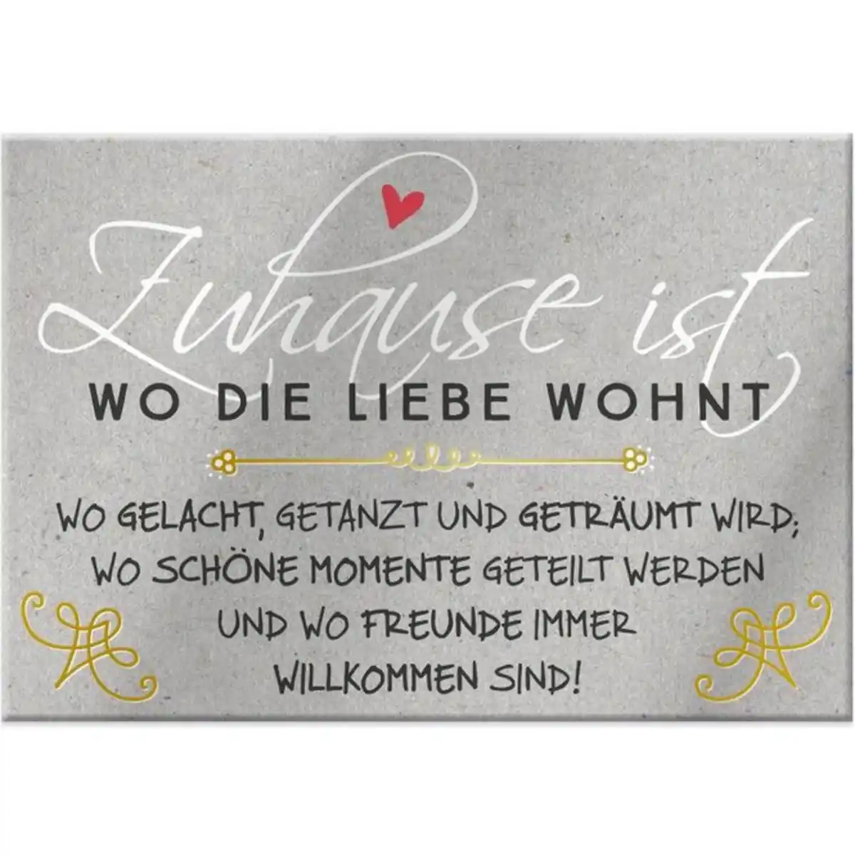 Bild 1 von Magnet - mit Umschlag - Zuhause - ca. 8,2 x 6 cm