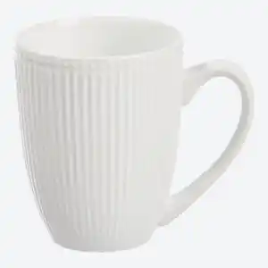 Tasse mit Rillen, Ø ca. 9x11 cm
