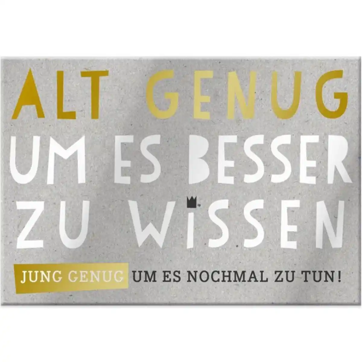 Bild 1 von Magnet - mit Umschlag - Alt genug - ca. 8,2 x 6 cm