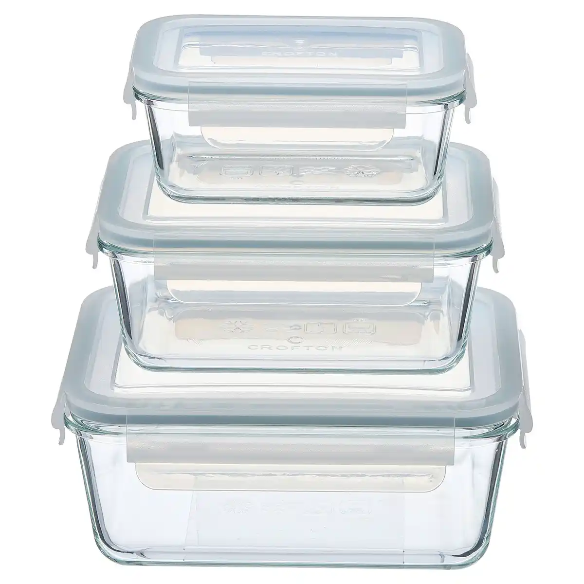 Bild 1 von CROFTON CROFTON, Frischhaltedosen Glas 3-er Set