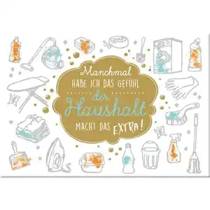 Magnet - mit Umschlag -Haushalt - ca. 8,2 x 6 cm