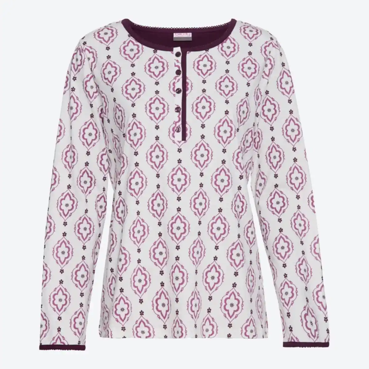 Bild 2 von Damen-Schlafanzug mit Rundhalsausschnitt, 2-teilig