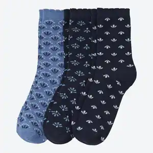 Damen-Socken mit hohem Baumwollanteil, 3er-Pack