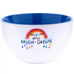 Schale - mit Regenbogen-Motiv - Ø ca. 13,5 cm