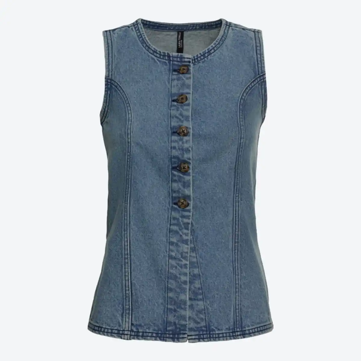 Bild 2 von Damen-Denim-Weste mit Knopfleiste