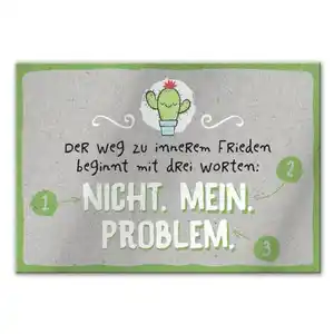 Magnet - mit Umschlag - Problem - ca. 8,2 x 6 cm