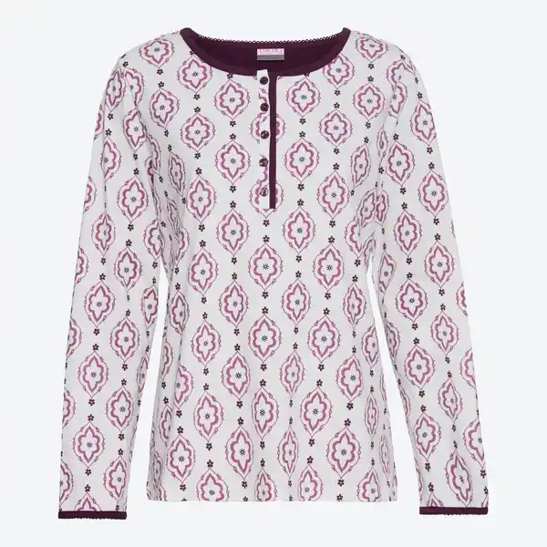 Bild 3 von Damen-Schlafanzug mit Rundhalsausschnitt, 2-teilig