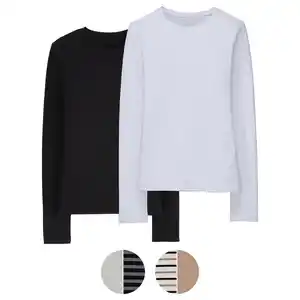 UP2FASHION BASICS Damen Basic Shirts, 2er-Set