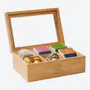 Bild 4 von Teebox mit 6 Fächern, ca. 23x16x9 cm