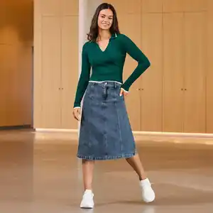 Damen-Rock mit Ziernähten