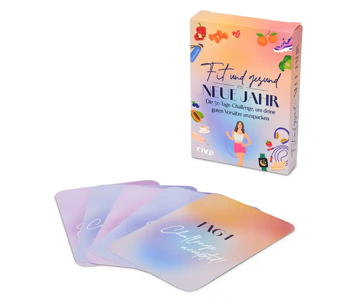 Bild 1 von Karten-Set »Fit und gesund in neue Jahr«