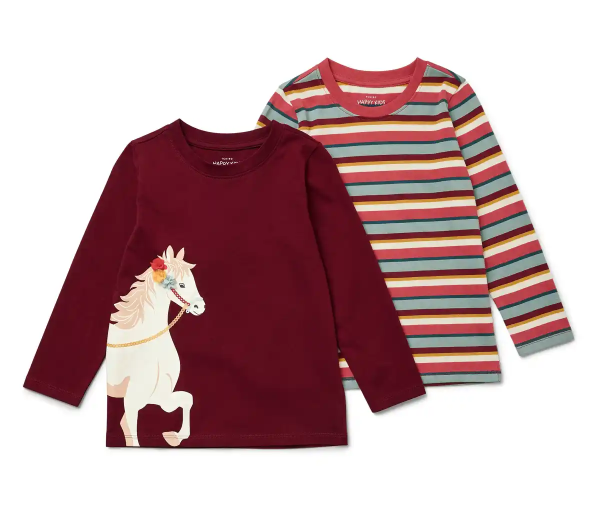 Bild 1 von 2 Kinder-Langarmshirts, Pferd