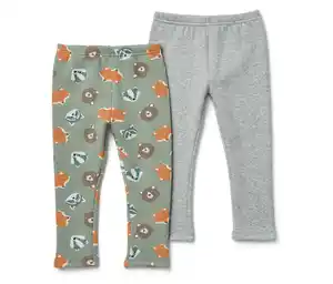 2 Kinder-Thermoleggings mit angerauter Innenseite